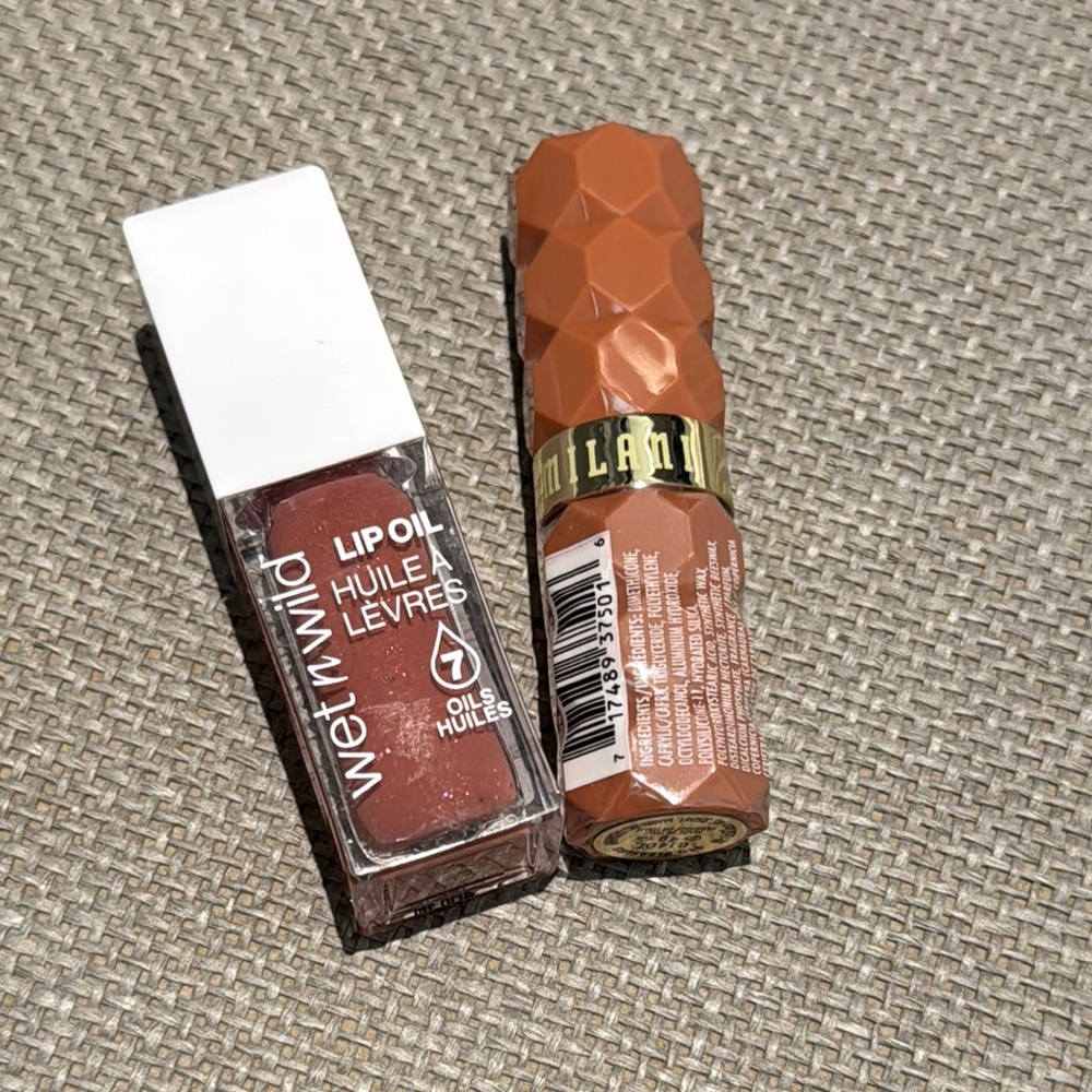 Wet n Wild Lip Oil and Milani Lipstick Set brand new sealed